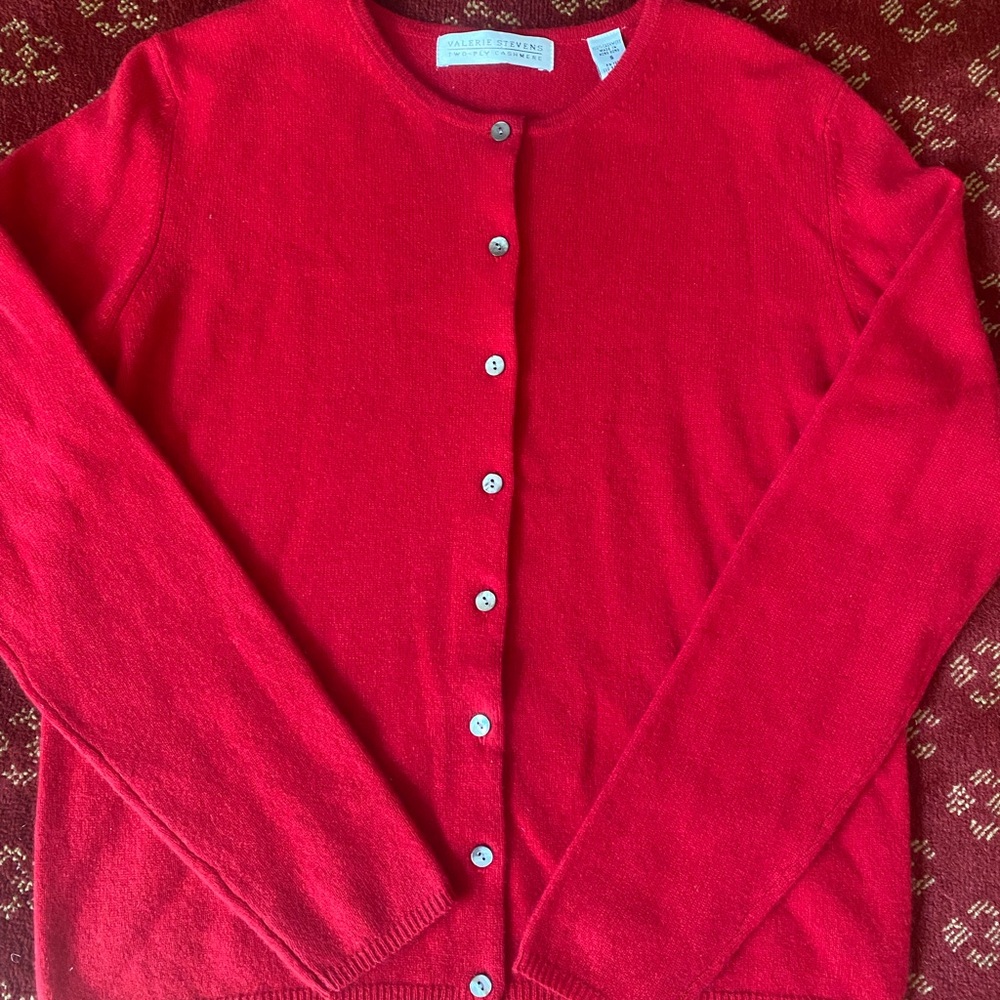 Red Cashmere Sweater